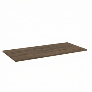 Blat łazienkowy 100 cm w kolorze orzech ciemny, drewnopodobny laminowany blat do szafki łazienkowej, pod umywalkę nablatową, elegancki dekor drewna