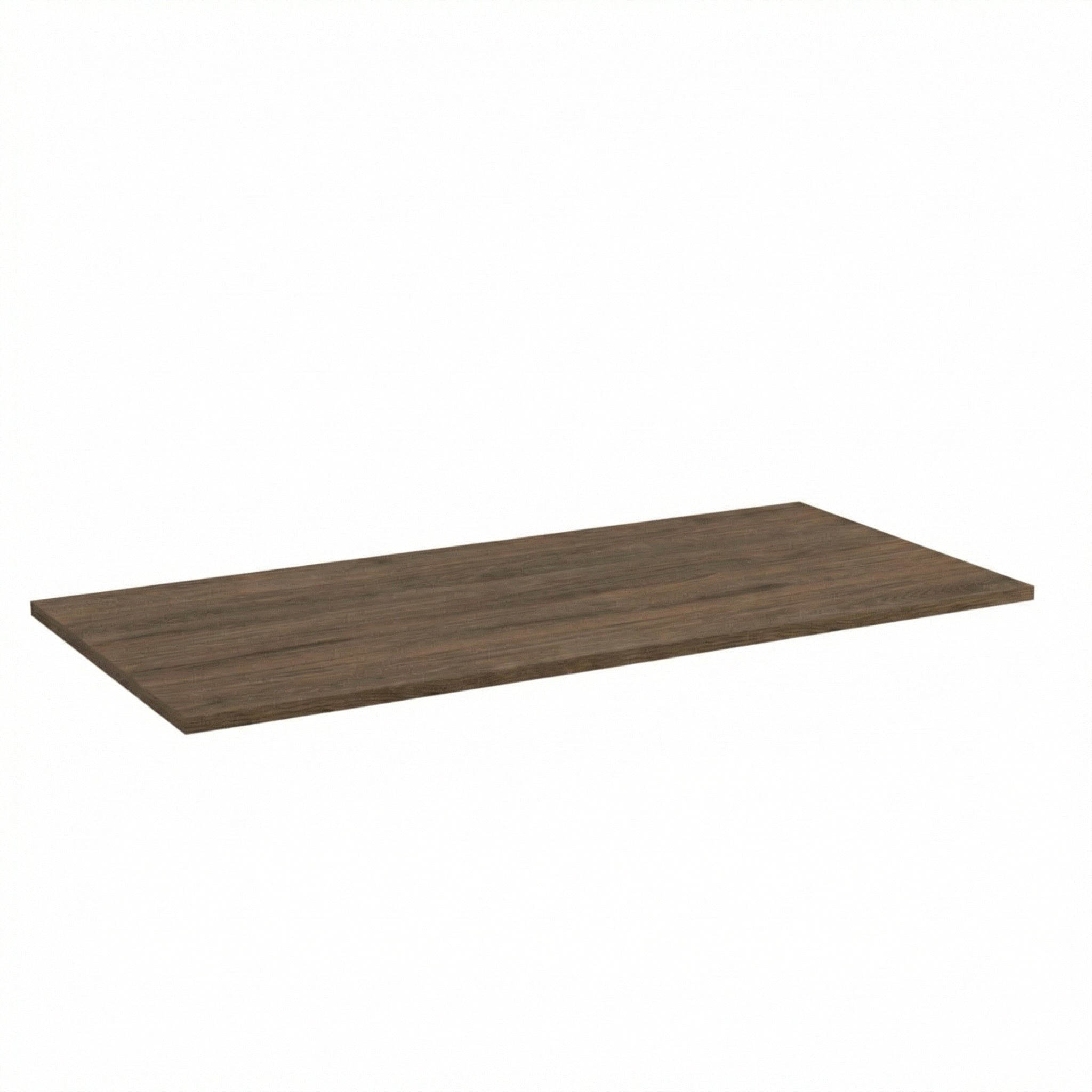 Blat łazienkowy 100 cm w kolorze orzech ciemny, drewnopodobny laminowany blat do szafki łazienkowej, pod umywalkę nablatową, elegancki dekor drewna