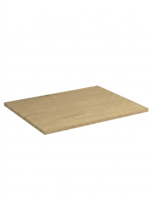 Blat łazienkowy 60 cm w dekorze dąb cremona, jasny drewnopodobny blat laminowany do małej szafki łazienkowej, pod umywalkę nablatową