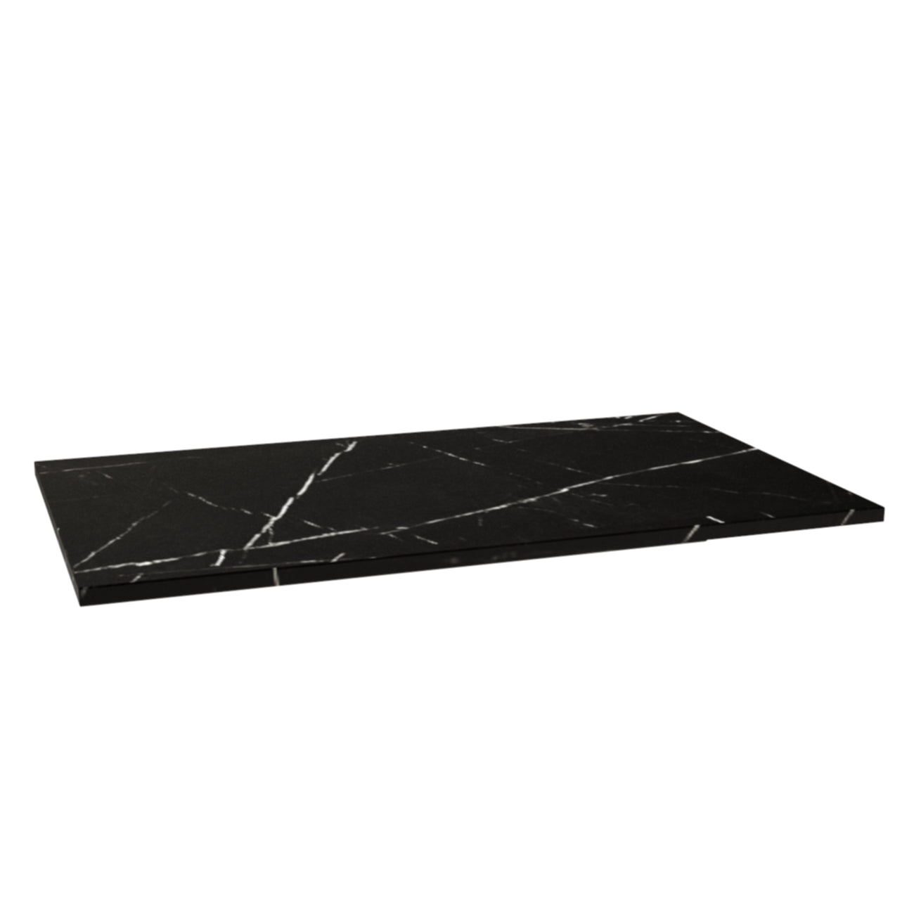 Blat łazienkowy 80 cm Marmur Czarny Royal, luksusowy czarny marmur, idealny pod umywalkę nablatową i szafkę łazienkową.
