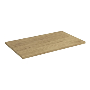 Blat łazienkowy 90 cm w dekorze dąb cremona, jasny drewnopodobny blat laminowany do szafki łazienkowej, pod umywalkę nablatową