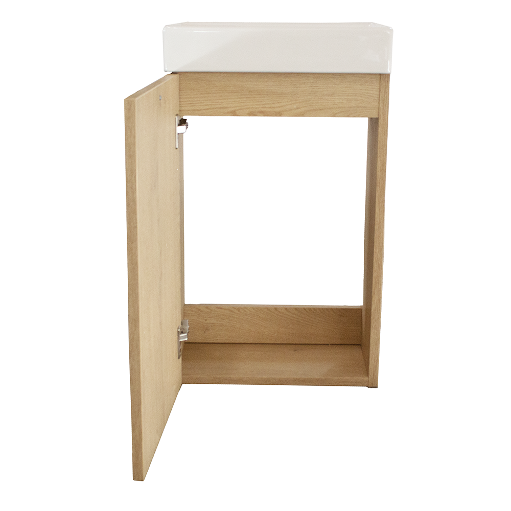 Szafka łazienkowa 40 cm z umywalką Belino - Dąb Cremona