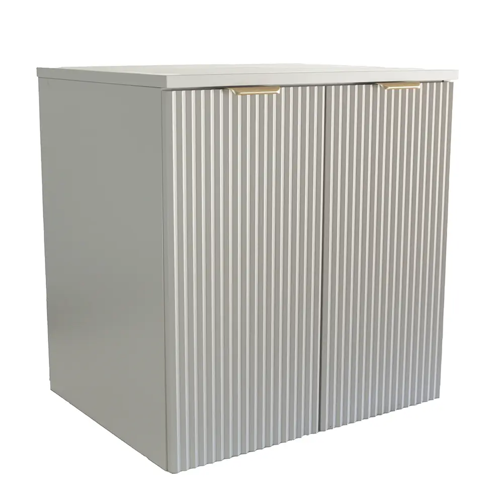 Szafka łazienkowa z drzwiami 60 cm Willy - Kaszmir/blat Orzech