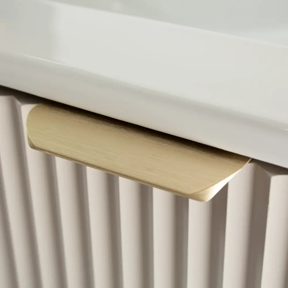 Szafka łazienkowa z drzwiami z umywalką 60 cm Willy - Kaszmir/Orzech