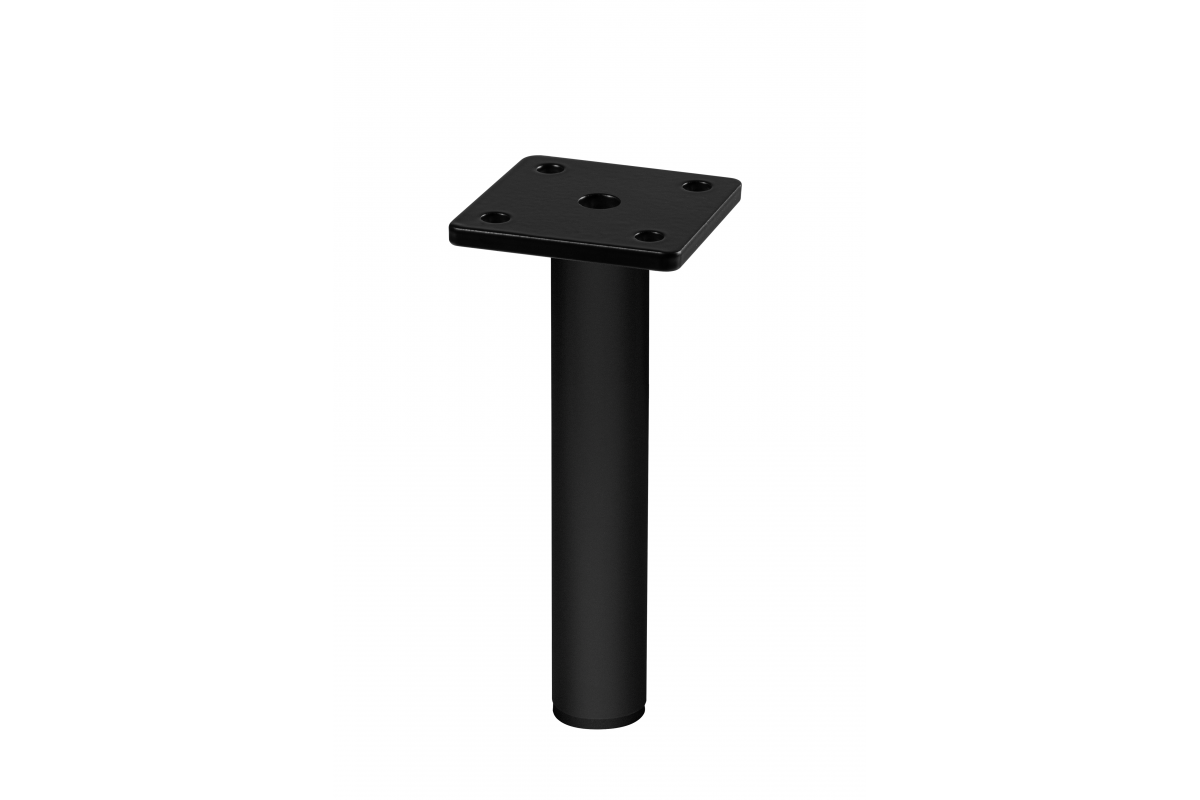 Nóżka meblowa 15 cm czarny mat