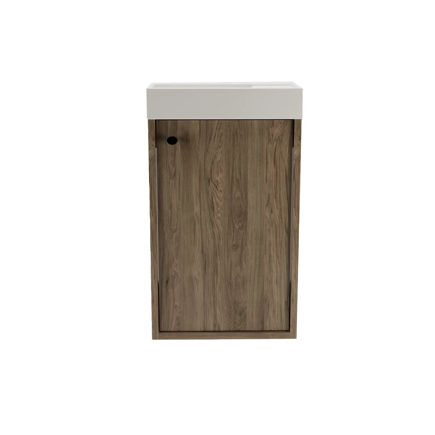 Szafka łazienkowa 40 cm z umywalką Belino - Ciemny Orzech