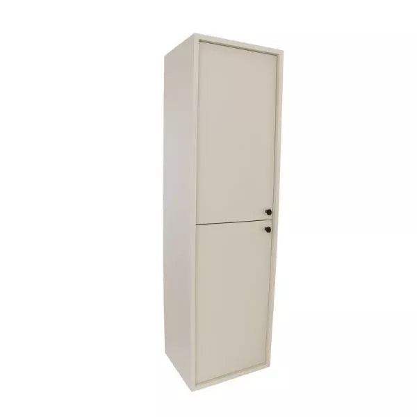 Słupek łazienkowy Belino 120 cm Kaszmir - nowoczesny słupek do łazienki z półkami i metalowymi uchwytami czarnymi, złotymi lub srebrnymi.