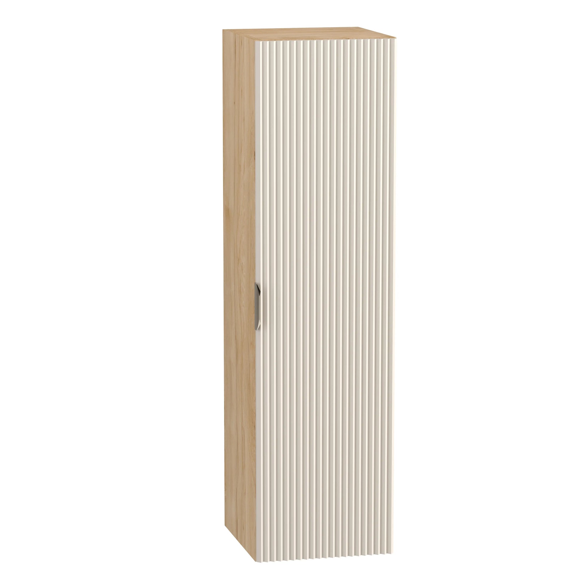 Słupek łazienkowy Kaszmir / Orzech 120 cm Willy z półkami – elegancki i funkcjonalny mebel do łazienki.