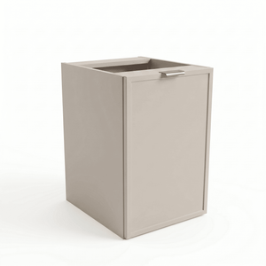 Szafka łazienkowa 40 cm Roma Kaszmir z koszem na pranie – nowoczesny, jednolity mebel o eleganckim i minimalistycznym designie