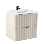 Szafka łazienkowa 60 cm Willy Kaszmir z umywalką wpuszczaną i 2 szufladami soft-close do nowoczesnej łazienki.