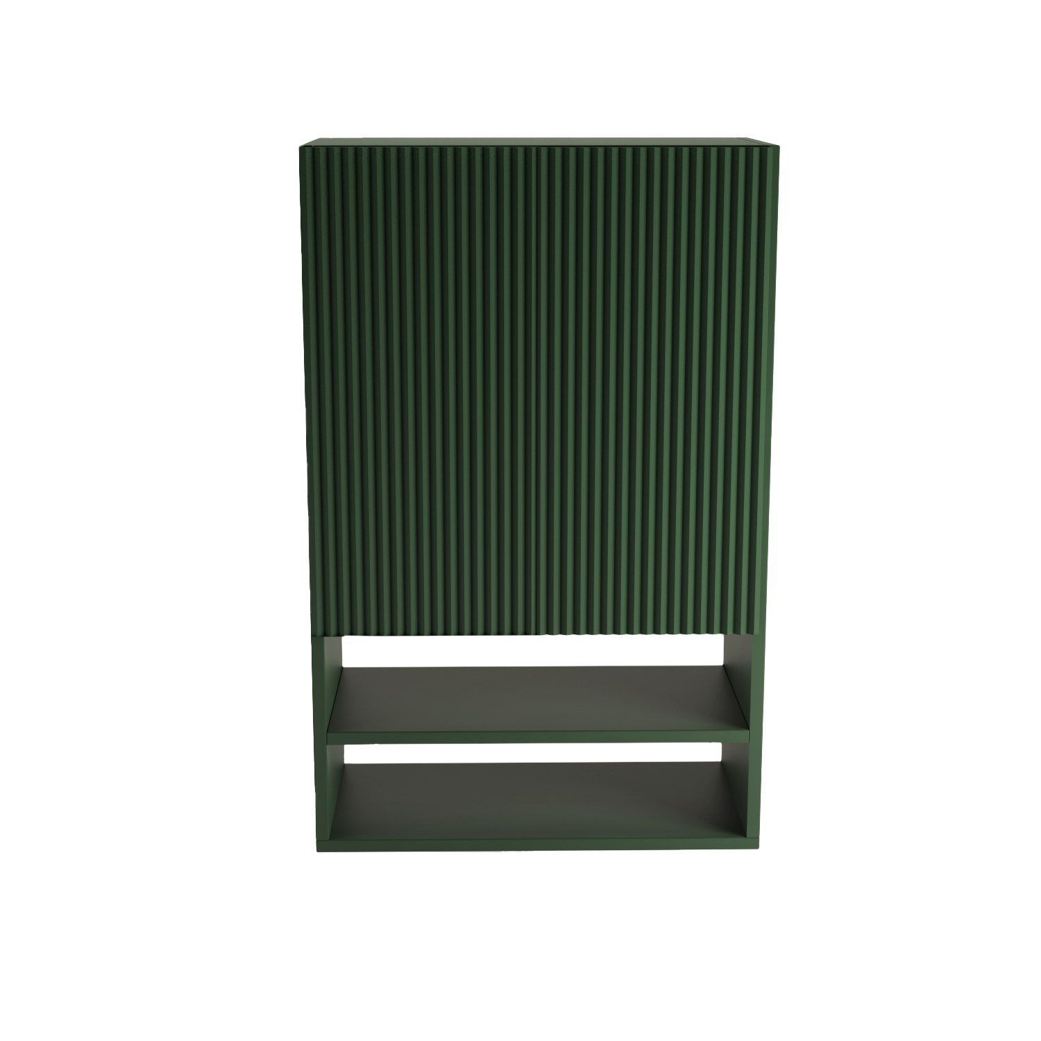 Szafka łazienkowa wisząca 60 cm Willy Szałwia z ryflowanym frontem do montażu nad Geberit – nowoczesna szafka do łazienki.