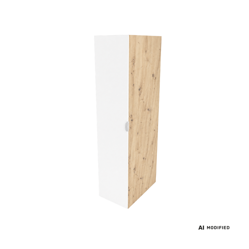 Szafka do pralni Orio 40 cm ze stelażem Cargo House Master, biała Dąb artisan