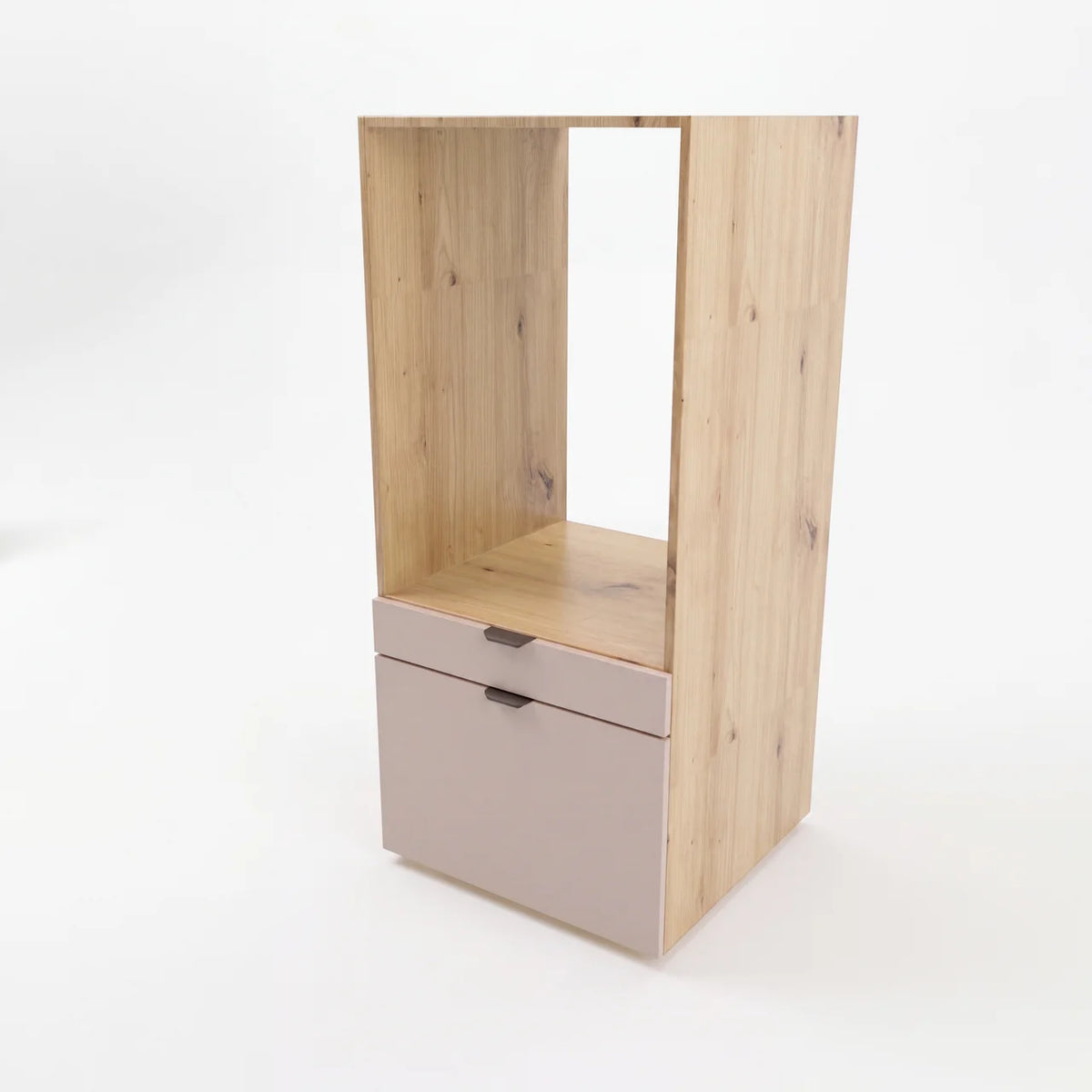 Szafka pod pralkę do zabudowy Orio 66 cm z 2 szufladami Kaszmir Dąb artisan