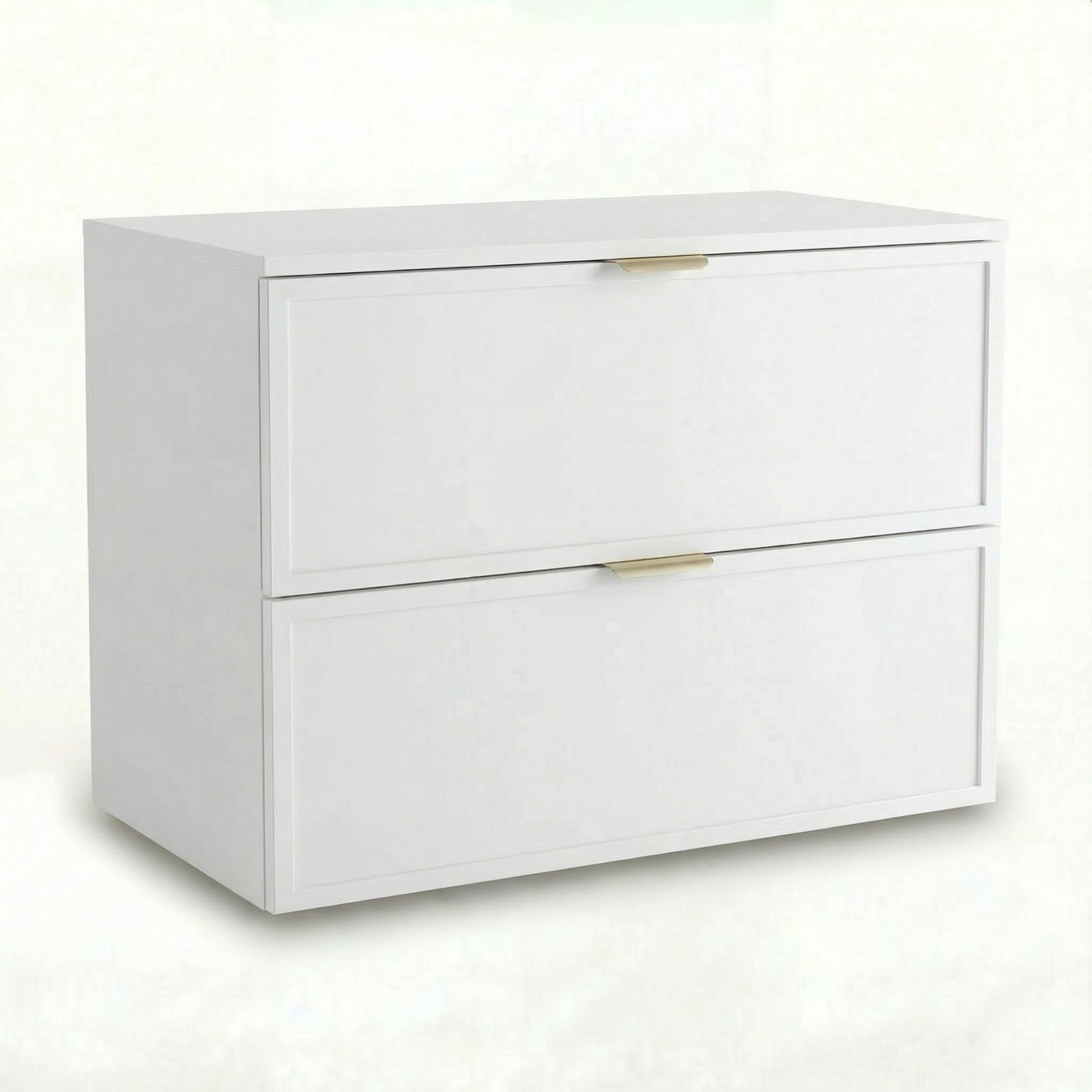 Szafka pod umywalkę Roma 80 cm Biała z 2 szufladami SOFT-CLOSE – elegancka i funkcjonalna szafka łazienkowa.