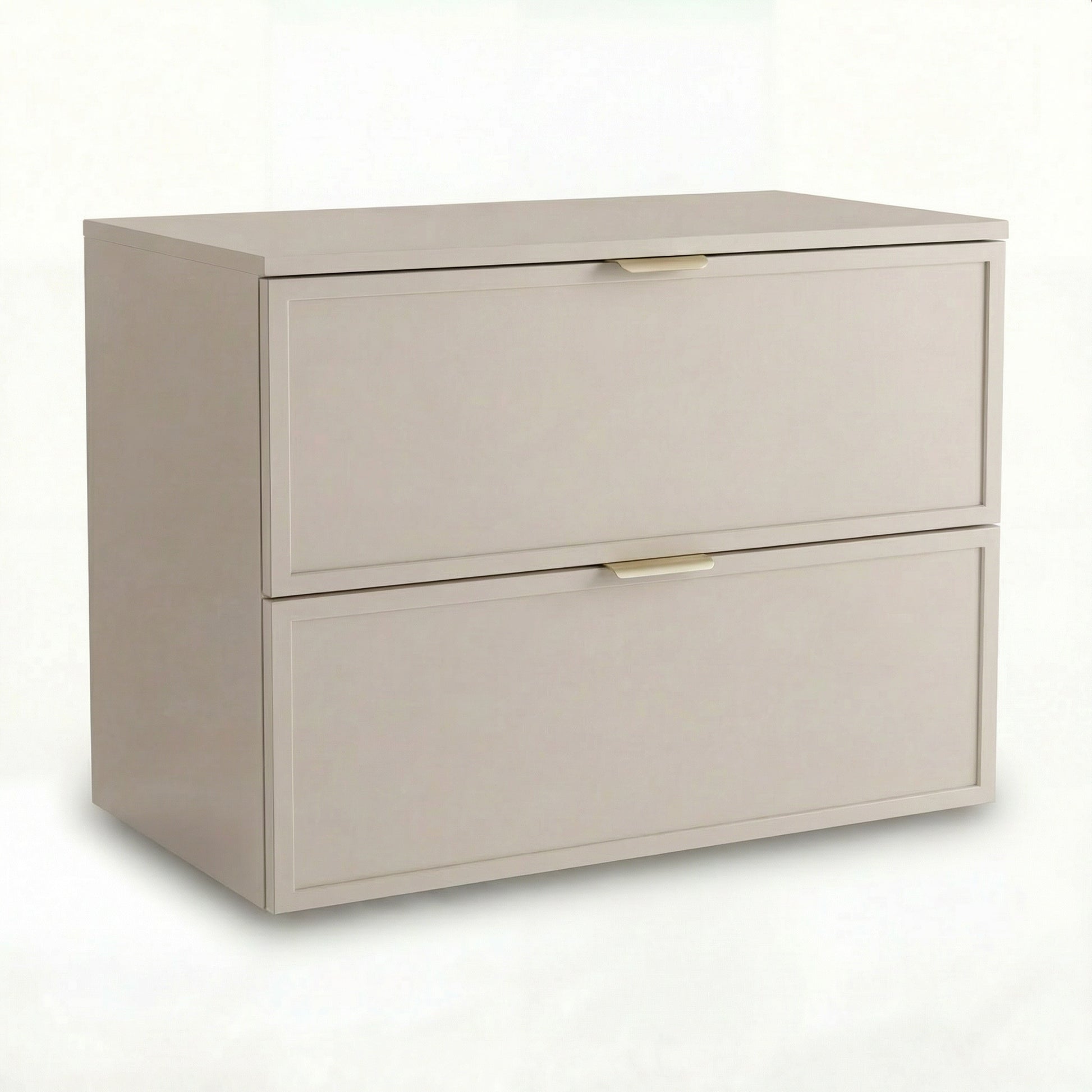Szafka pod umywalkę Roma 80 cm Kaszmir z dwiema szufladami SOFT-CLOSE – elegancki i funkcjonalny mebel do nowoczesnej łazienki.