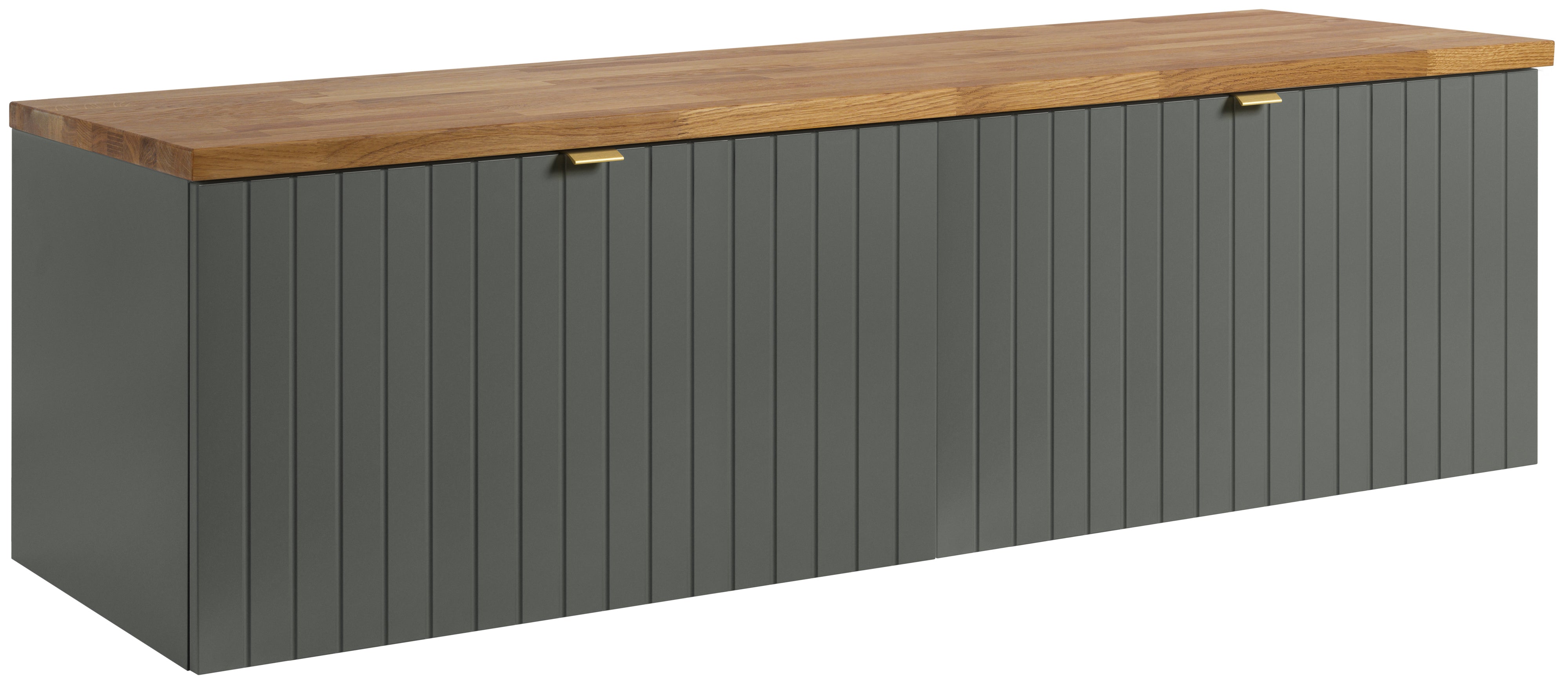 Szafka pod umywalkę 80 cm Prime szaro-zielona bez blatu