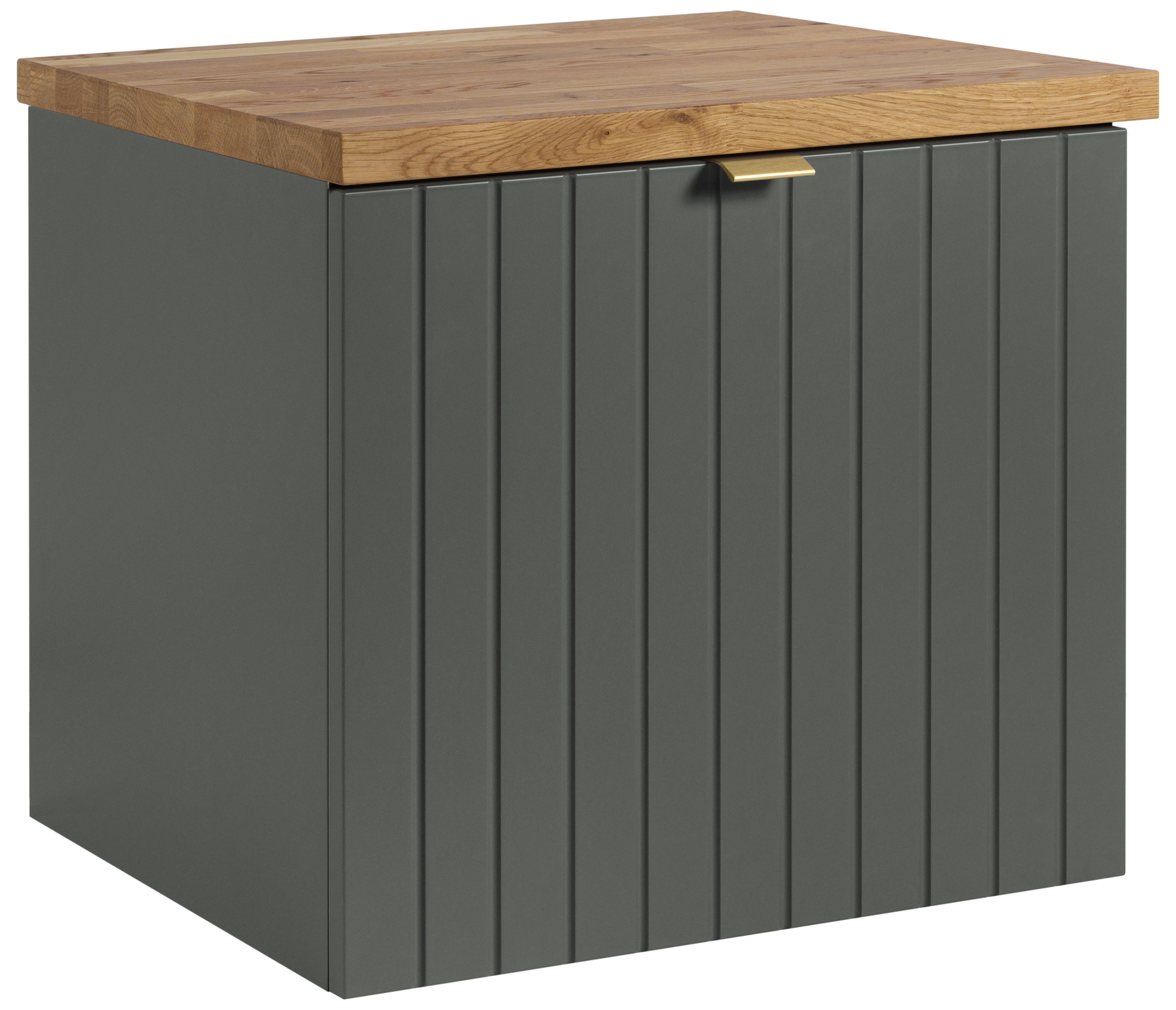 Szafka pod umywalkę 50 cm Prime szaro-zielona bez blatu