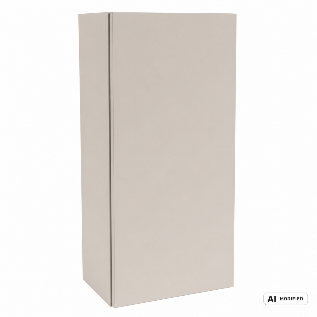 Wisząca szafka łazienkowa Orio 30 cm z gładkim frontem, 1 drzwi i półką, w kolorze kaszmirowym.