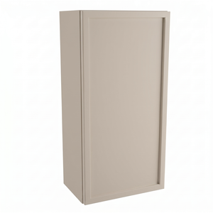 Wisząca szafka łazienkowa Roma 30 cm w kolorze Kaszmir z półką wewnętrzną i systemem push-to-open, minimalistyczny i elegancki mebel do łazienki.