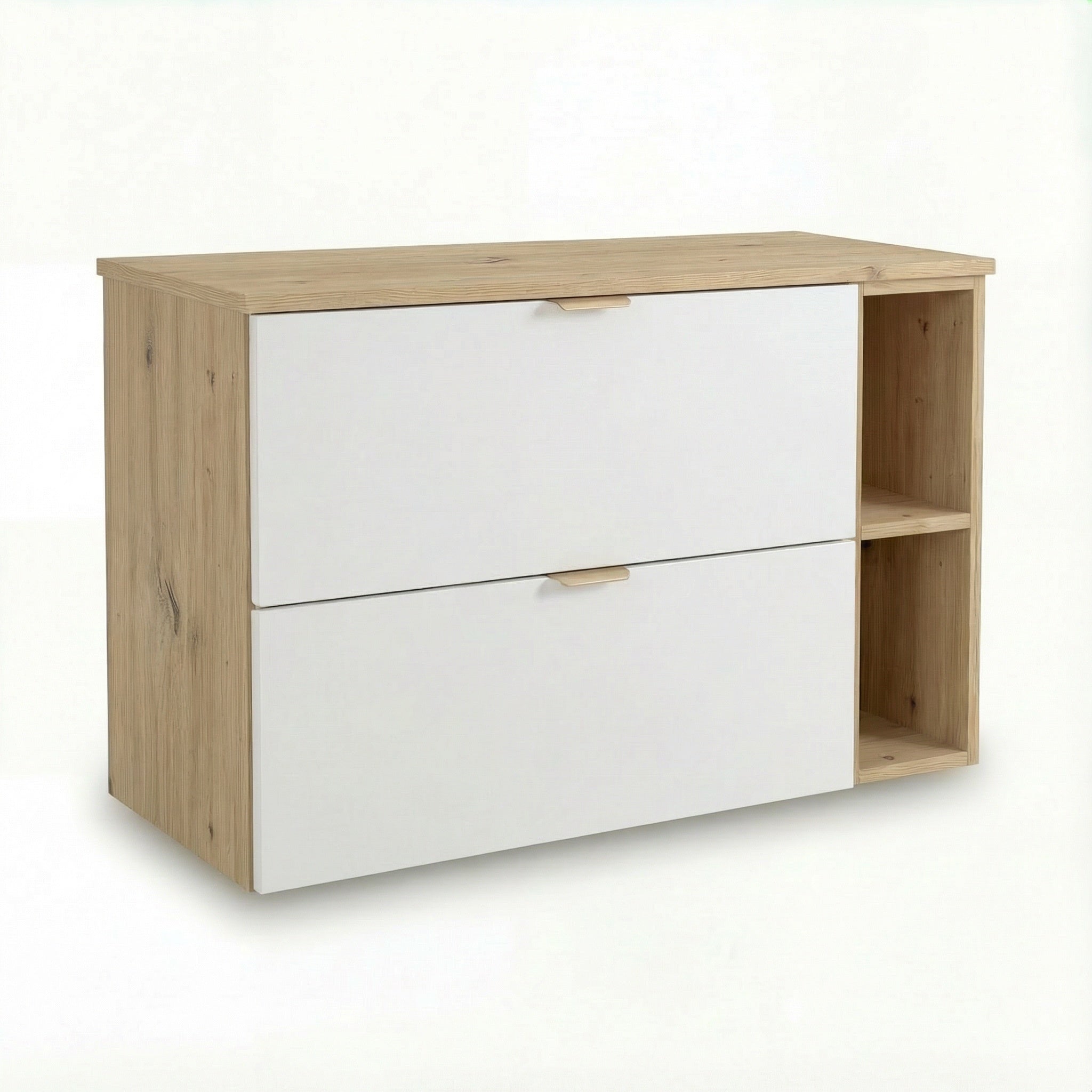 Szafka łazienkowa pod umywalkę 100 cm Biała/Dąb artisan Orio