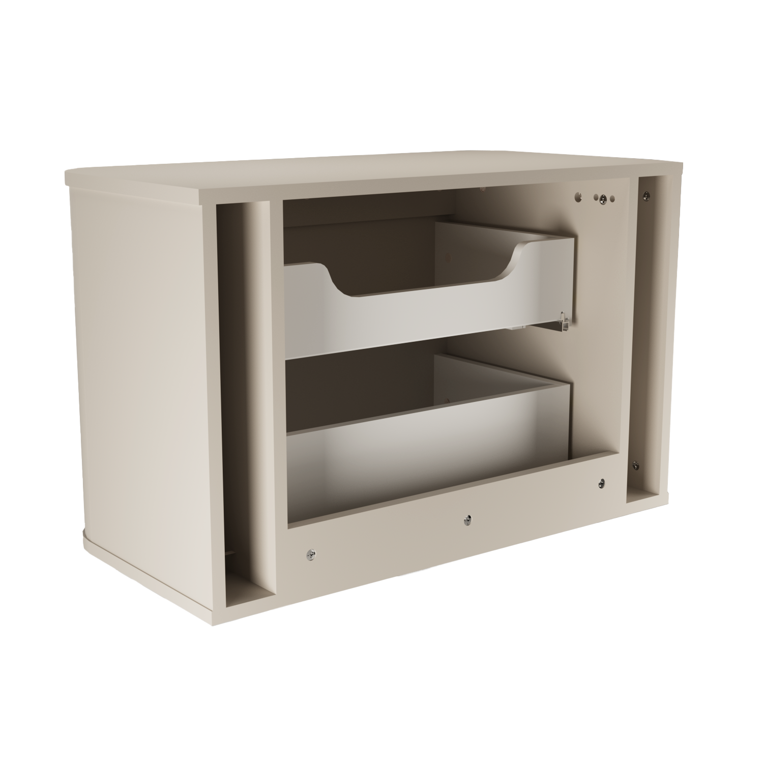 Szafka pod umywalkę 80 cm zaoblona, 2 szuflady Selvea - Kaszmir