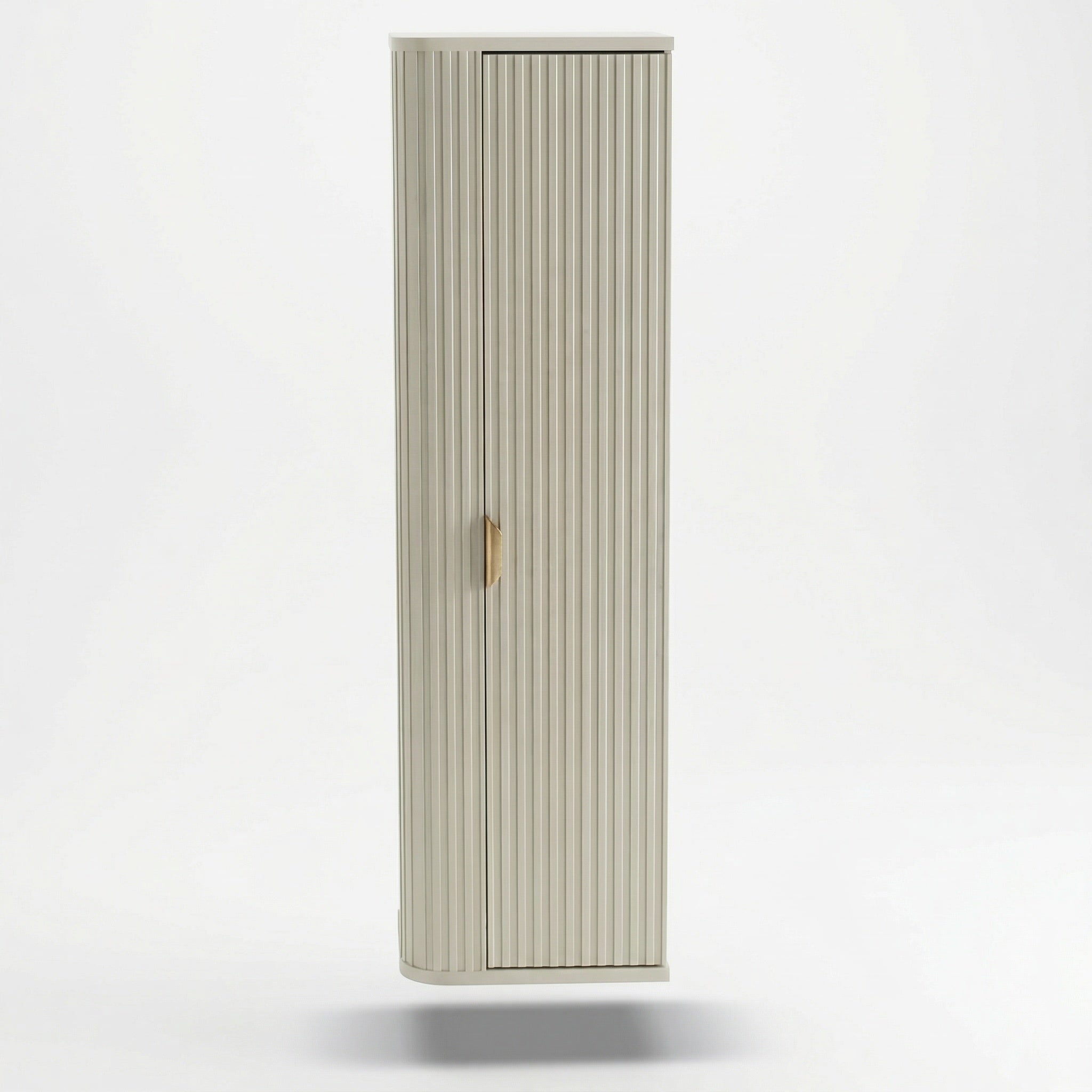 Słupek łazienkowy 130 cm zaoblony, półki Selvea - Kaszmir