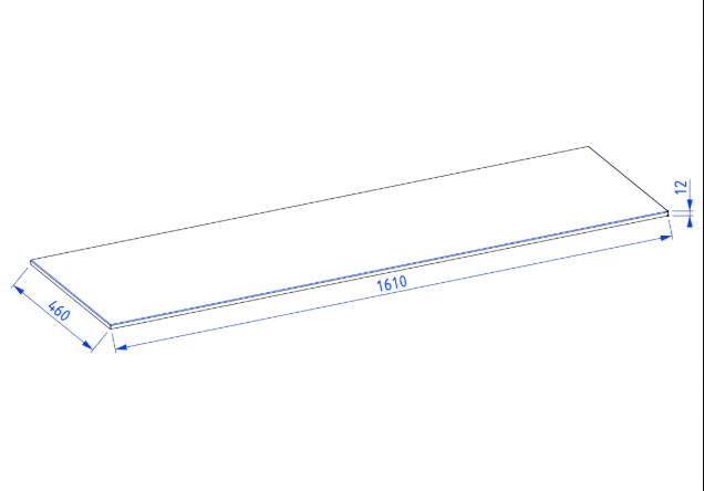 Blat 160 cm z litego dębu Prime