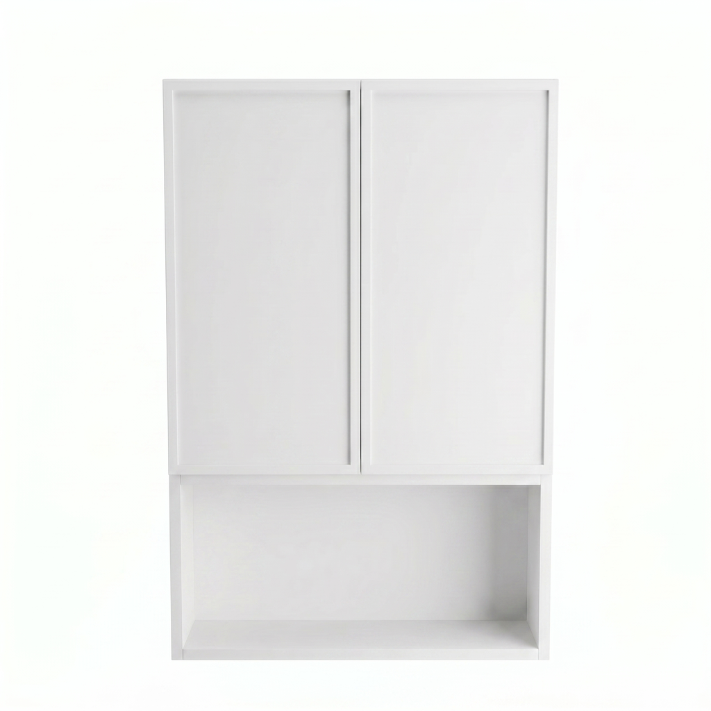 Szafka łazienkowa wisząca 60 cm nad geberit Roma - Biała