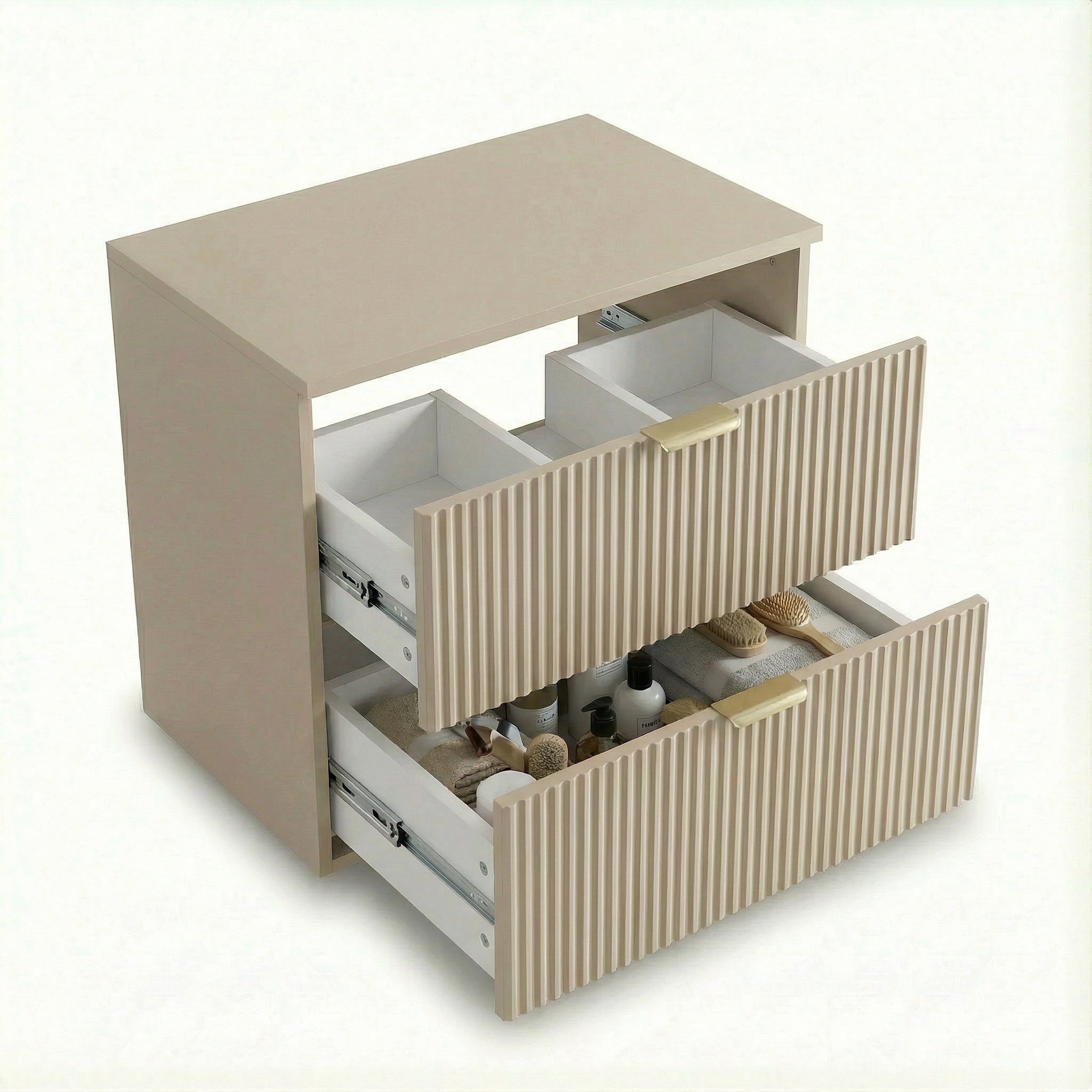 Szafka pod umywalkę z regałem 80 cm Willy - Kaszmir