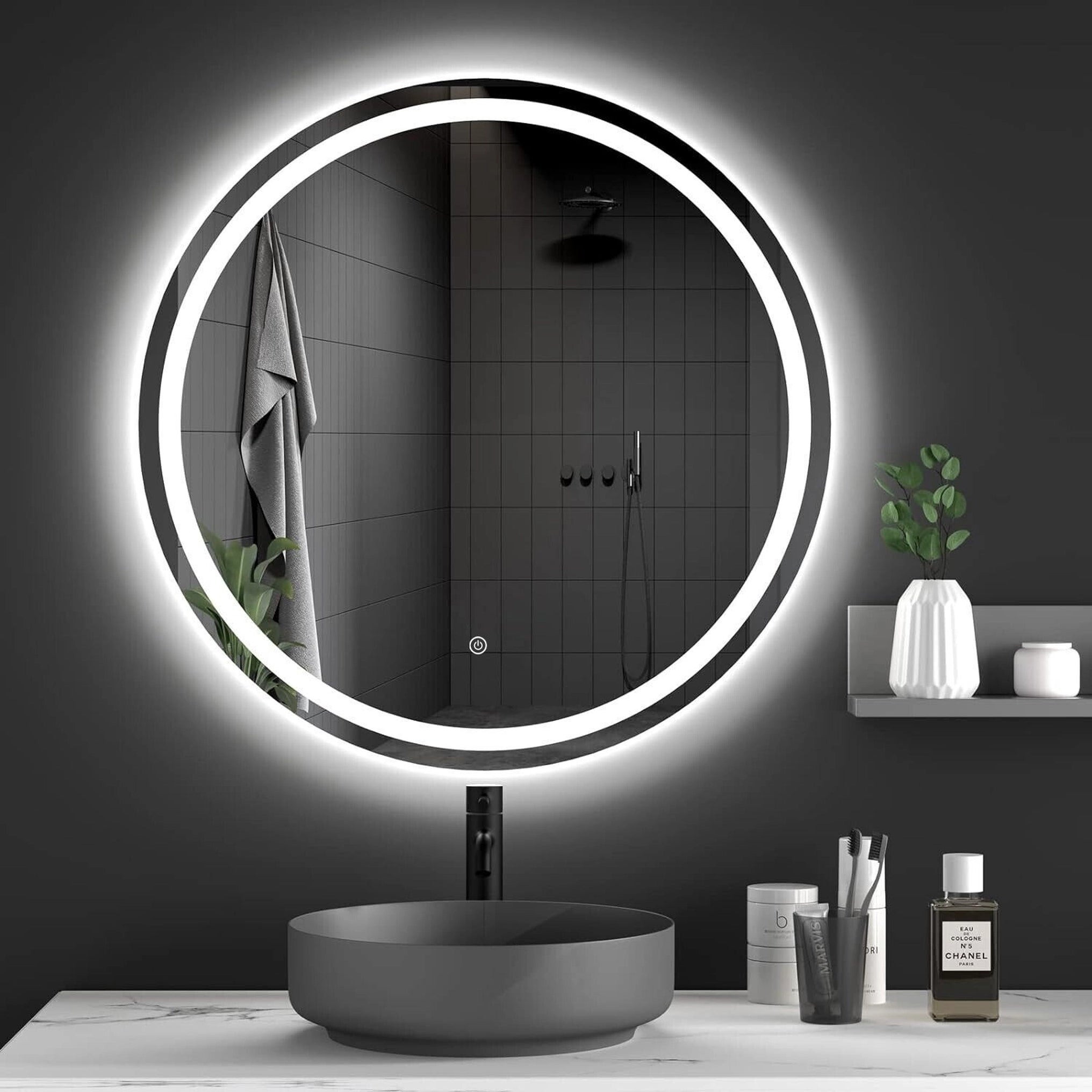 Lustro ścienne LED BAS P11242 - 80 cm