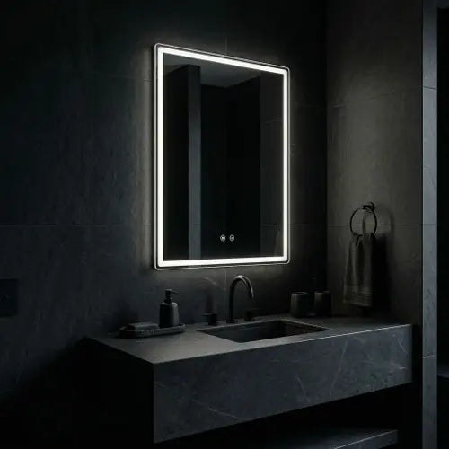 Lustro ścienne LED MARLO - 80x60 cm