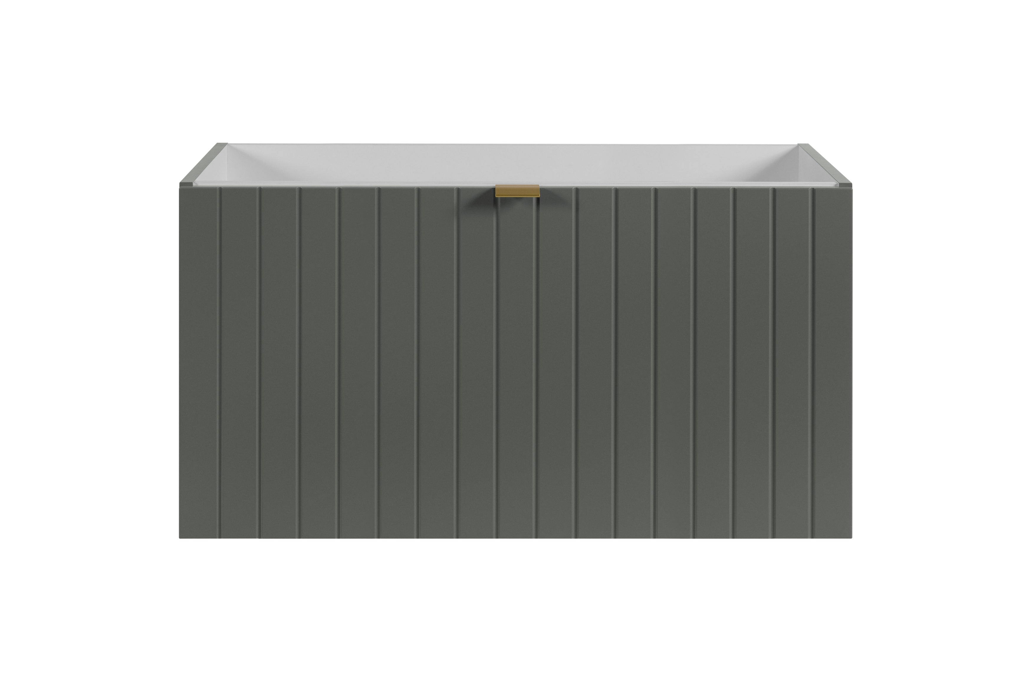 Szafka pod umywalkę 80 cm Prime szaro-zielona bez blatu