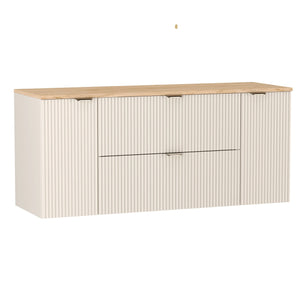 Szafka pod umywalkę z 2 drzwiami i 2 szufladami 140 cm Willy - Kaszmir/Orzech