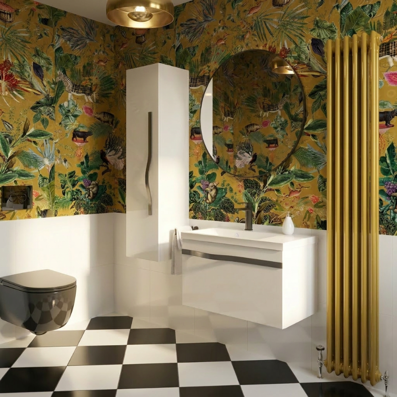 Szafka wisząca 33 cm Luxe biały połysk