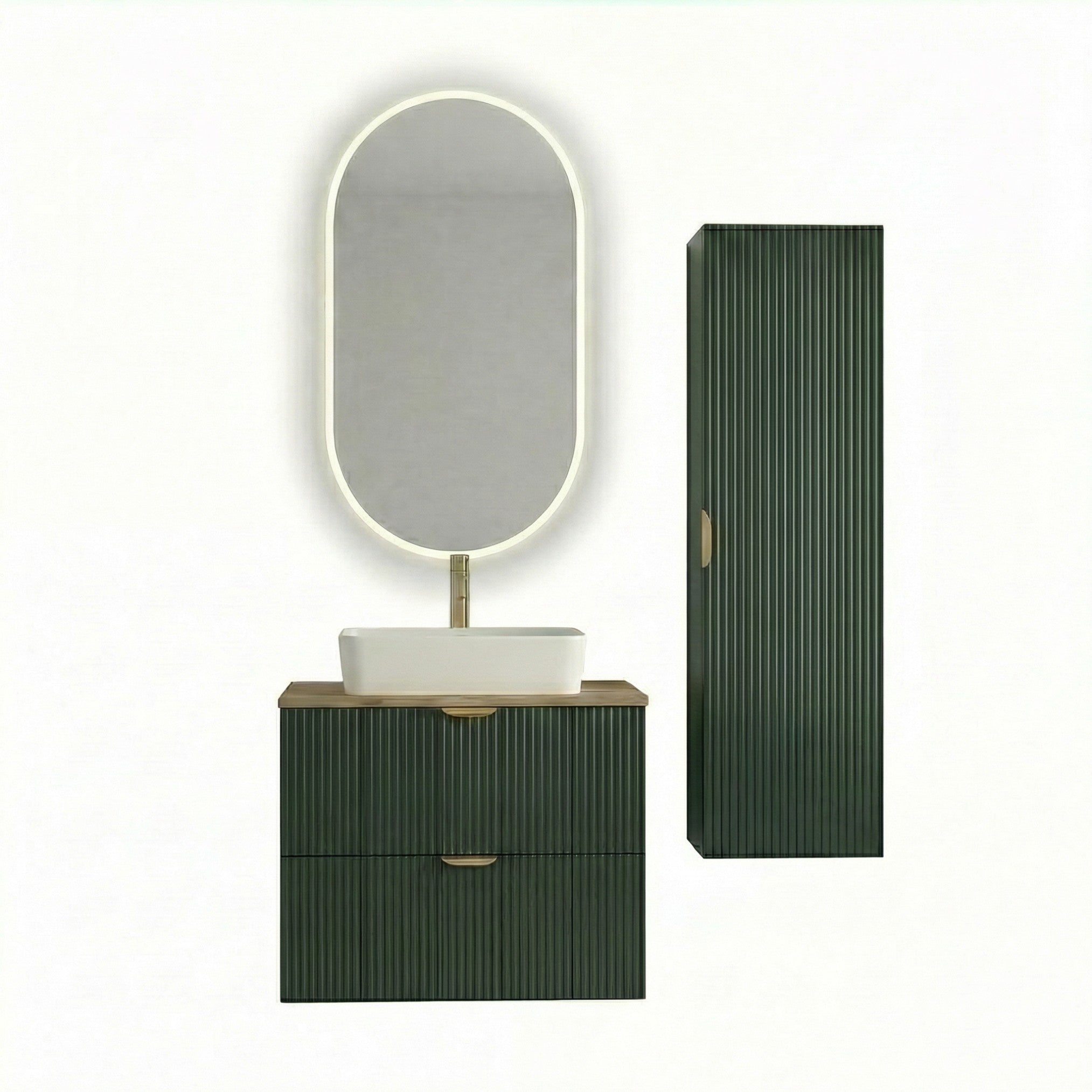 Zestaw mebli łazienkowych z lustrem Szałwiowy Willy