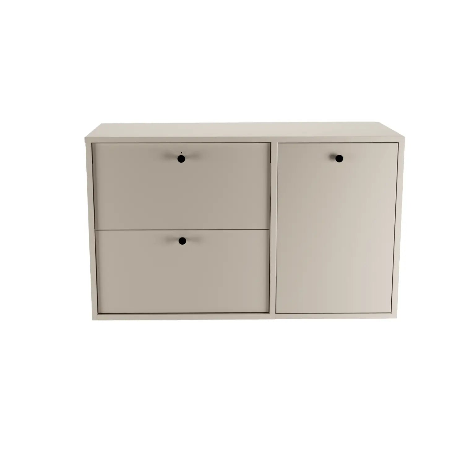 Szafka pod umywalkę 100 cm z koszem na pranie Belino - Kaszmir