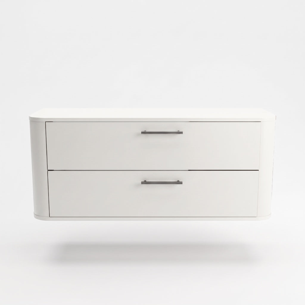 Szafka pod umywalkę 120 cm zaoblona Nola - Biała