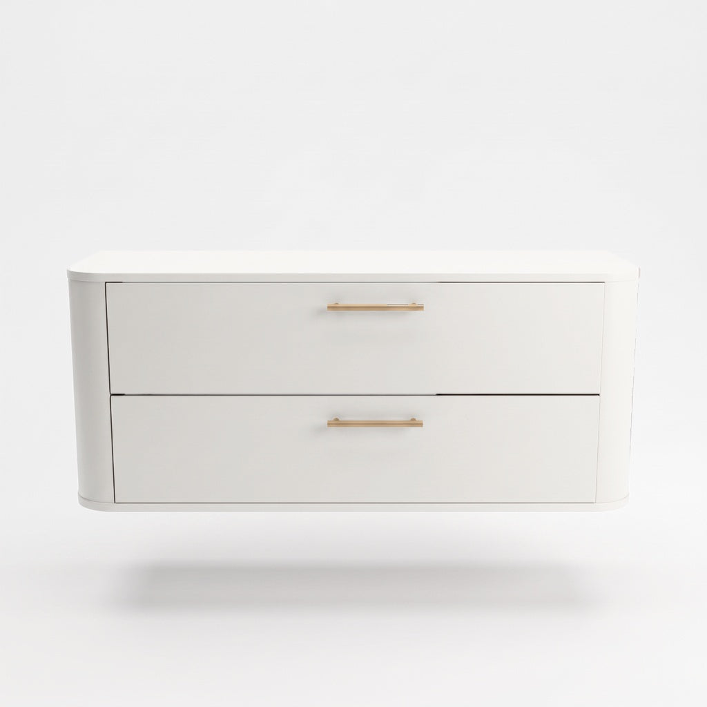 Szafka pod umywalkę 120 cm zaoblona Nola - Biała