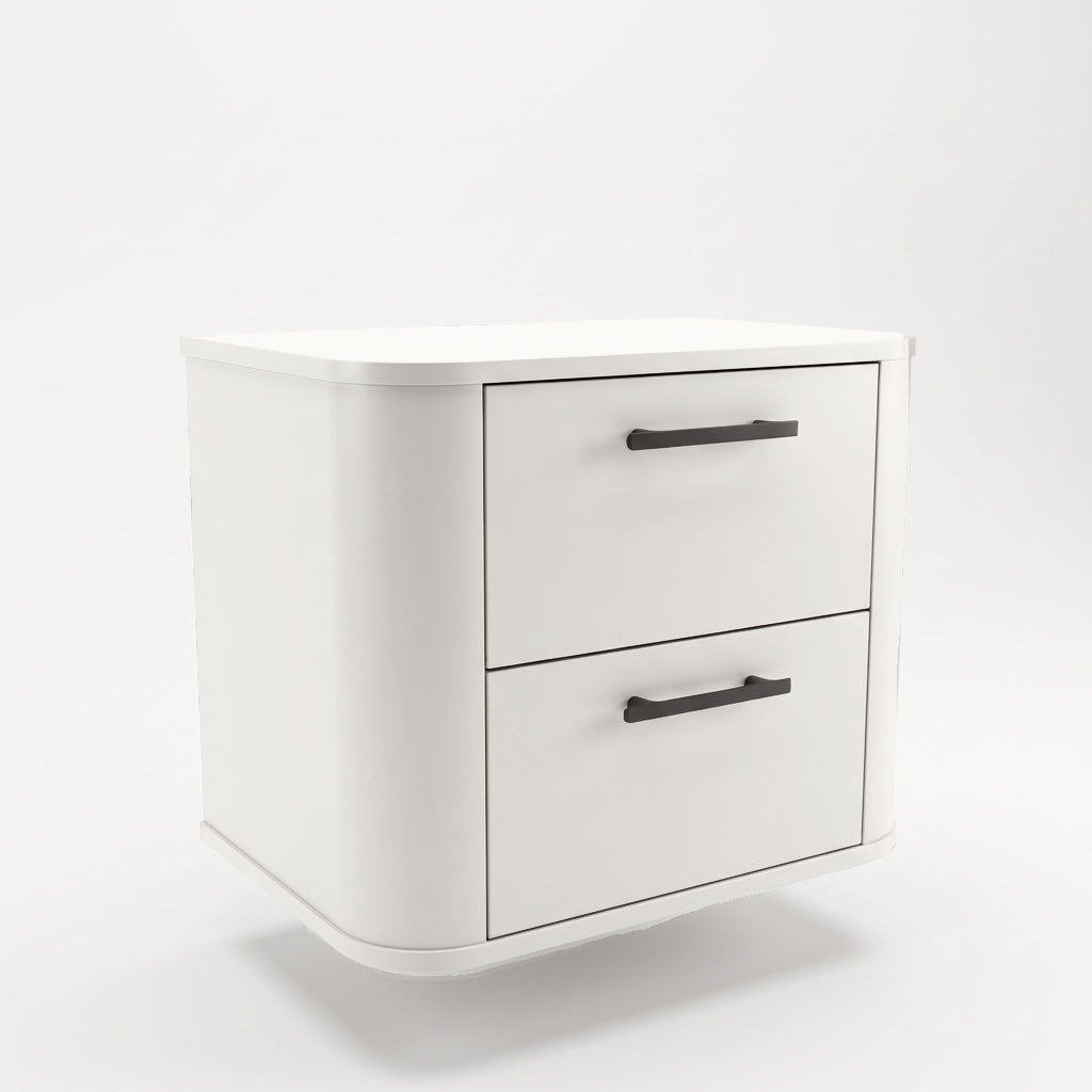 Szafka pod umywalkę 60 cm zaoblona Nola - Biała