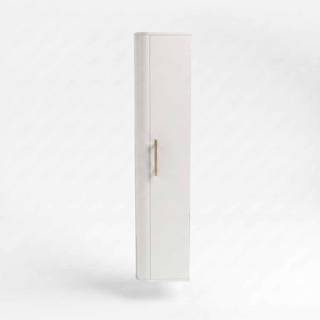 Słupek łazienkowy 160 cm zaoblony Nola - Biały