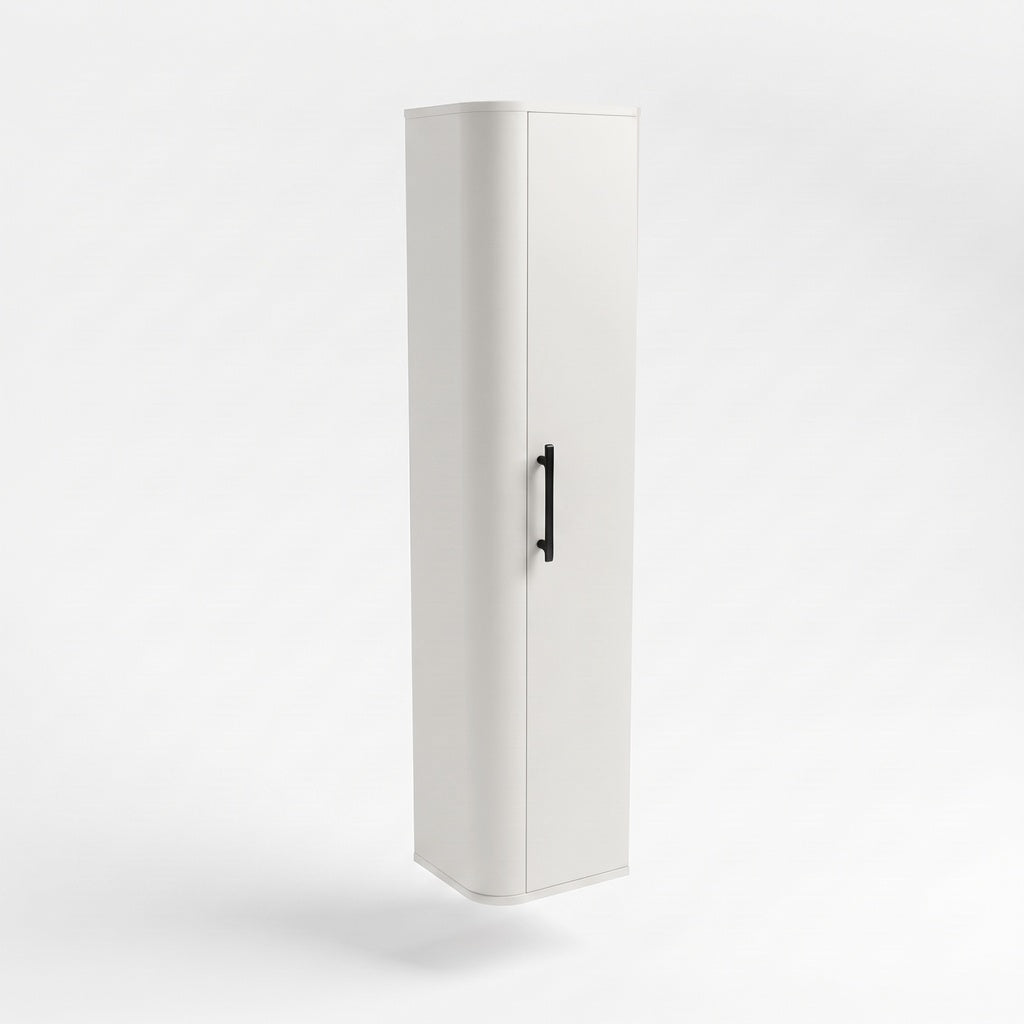 Słupek łazienkowy 160 cm zaoblony Nola - Biały