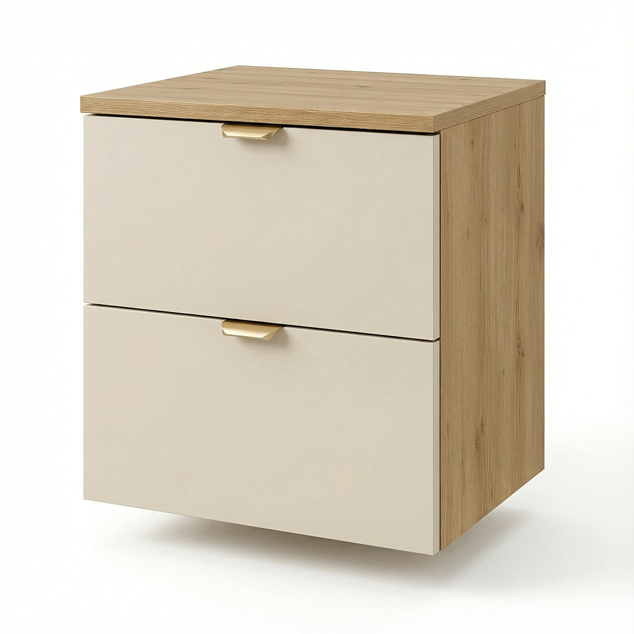 Szafka łazienkowa pod umywalkę 60 cm Orio - Kaszmir/Dąb Artisan