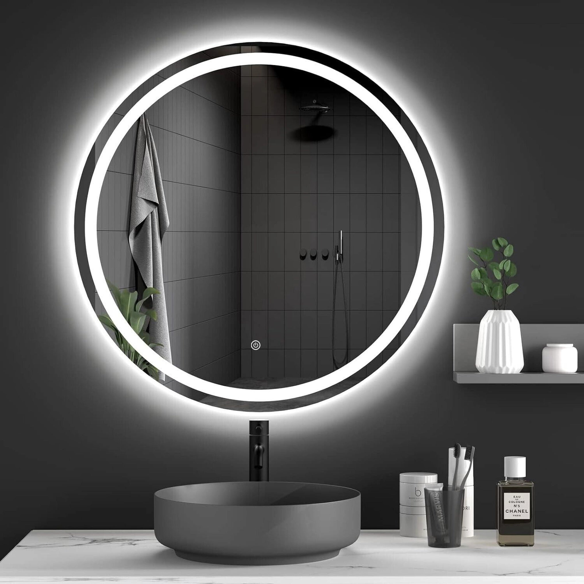 Lustro ścienne LED BAS P11241 - 70 cm