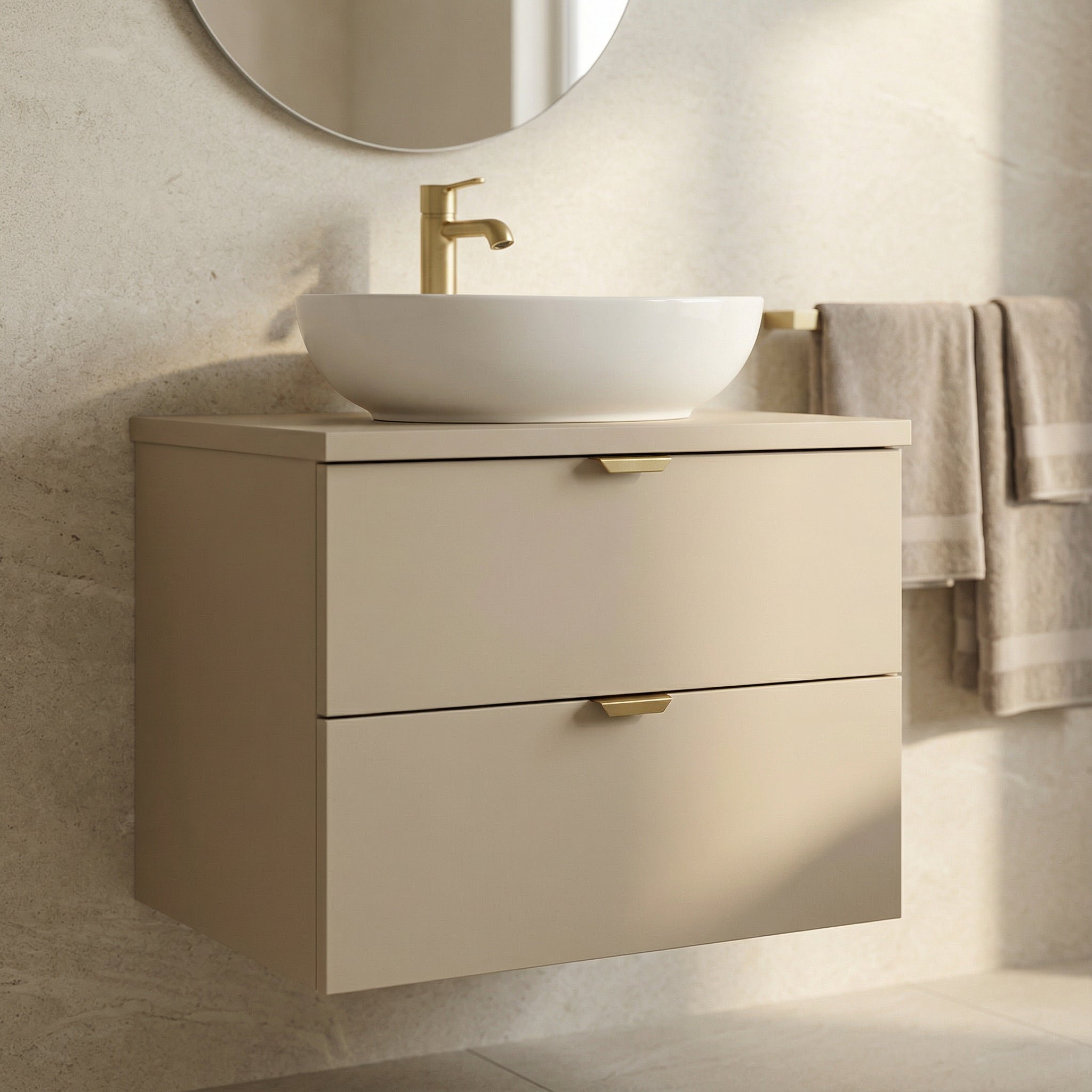 Szafka łazienkowa pod umywalkę 60 cm Orio - Kaszmir