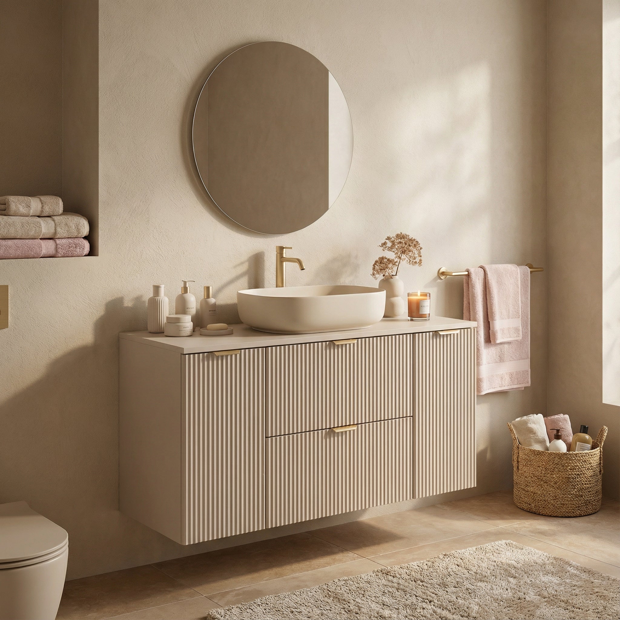 Szafka pod umywalkę z 2 drzwiami i 2 szufladami 120 cm Willy - Kaszmir