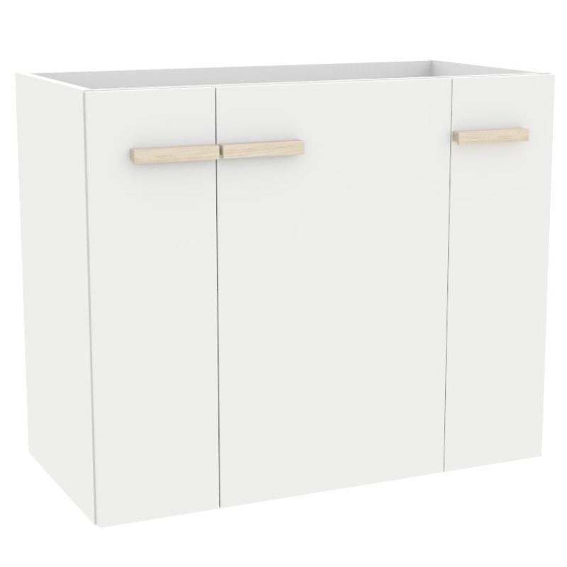 Szafka pod umywalkę Elite 80 cm biały połysk bez blatu