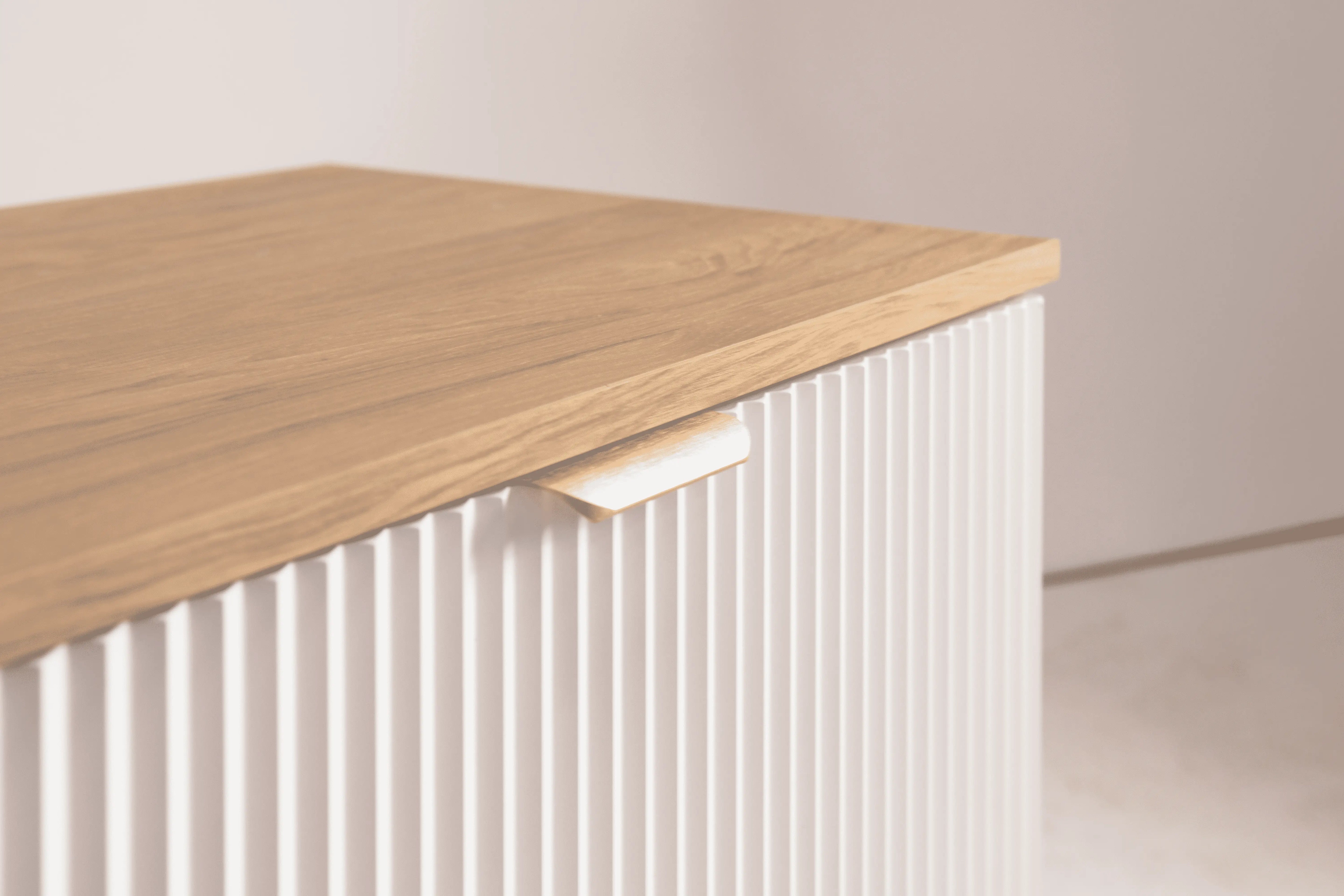 Szafka pod umywalkę z 2 regałami 100 cm Willy - Biały/Orzech