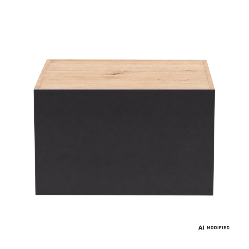 Nadstawka nad szafkę 66 cm Orio - Czarny/Dąb artisan – zdjęcie 2