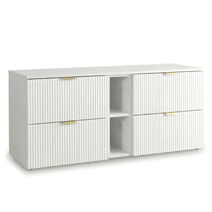 Szafka pod umywalkę 140 cm z regałem Willy - Biały