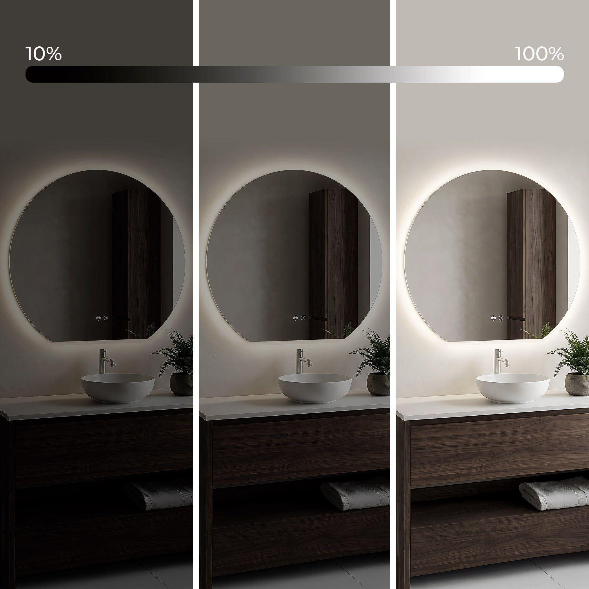 Lustro ścienne LED Fabio - 80 cm